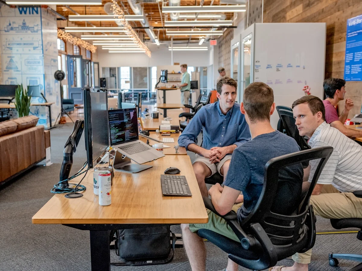 The Framework team setting up and supporting an AI voice agent