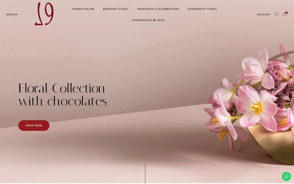 WUD Flowers: a floral online store
